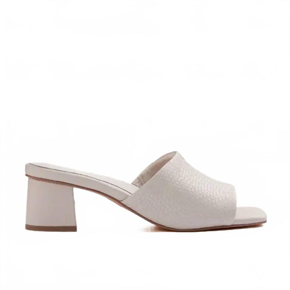 NEW FRANKIE4 women's kennedy weave heel in bone